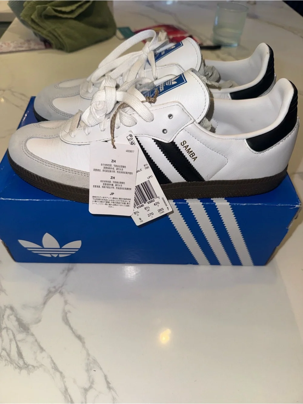 adidas Samba OG Men’s Sneakers - White / Black / Brown Sole